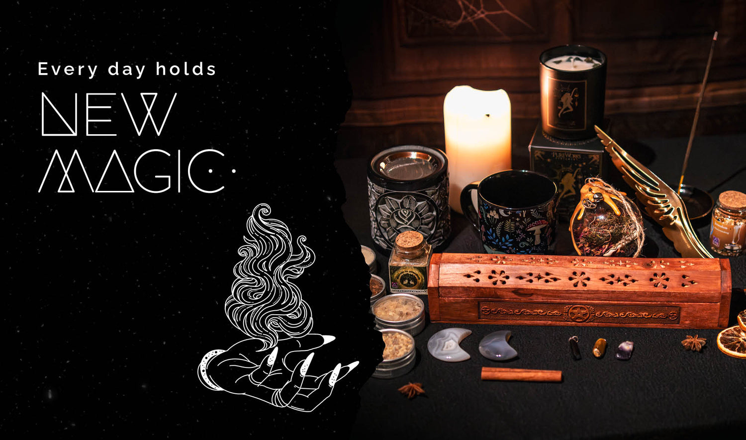 Spirit Emporium – spiritueller Online-Shop für Räucherwerk, Ritualzubehör, Kerzen und magische Accessoires.
